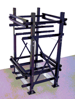2 step 2 tier seismic Z4 modular rack section
