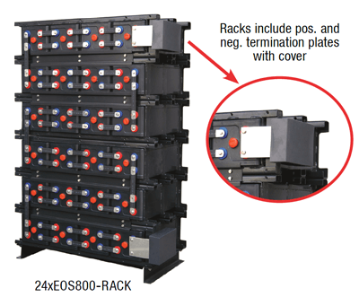 agm VRLA seismic battery rack