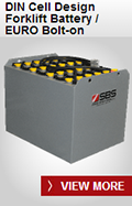 Exponential Power DIN Cell Design Forklift Battery / EURO Bolt-on