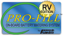 Pro-Fill battery watering for recreational vehicles