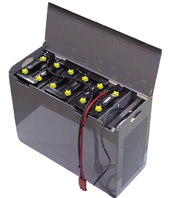 motive power battery pack with charger