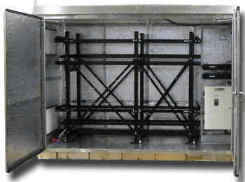 battery cabinet with racking