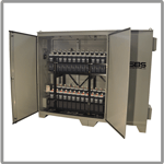 Battery system enclosures for railway applications
