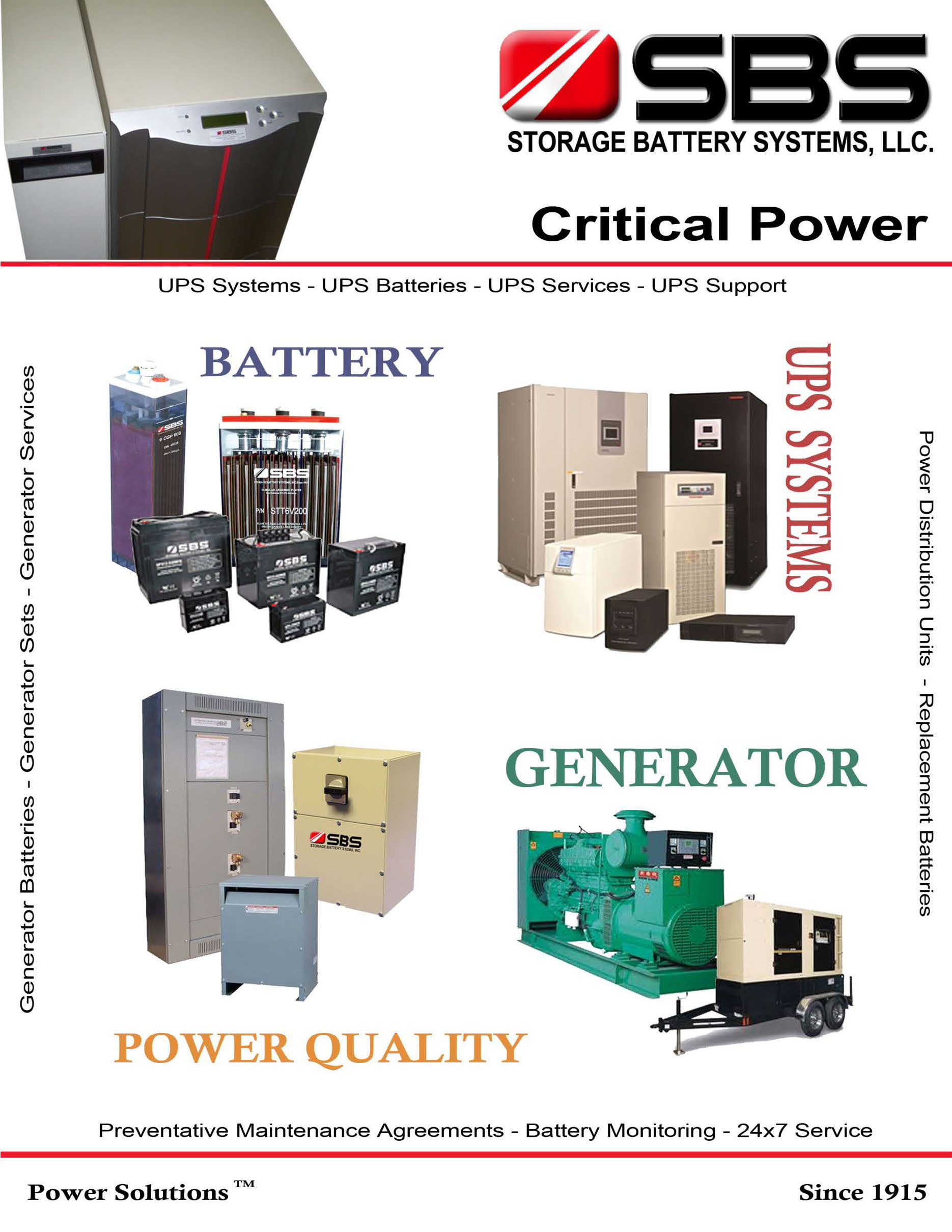Stationary Batteries Catalog